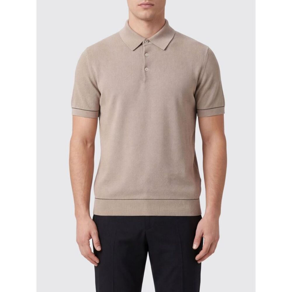 Brioni Polo Shirt Men Pink